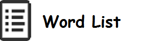 Show Word List